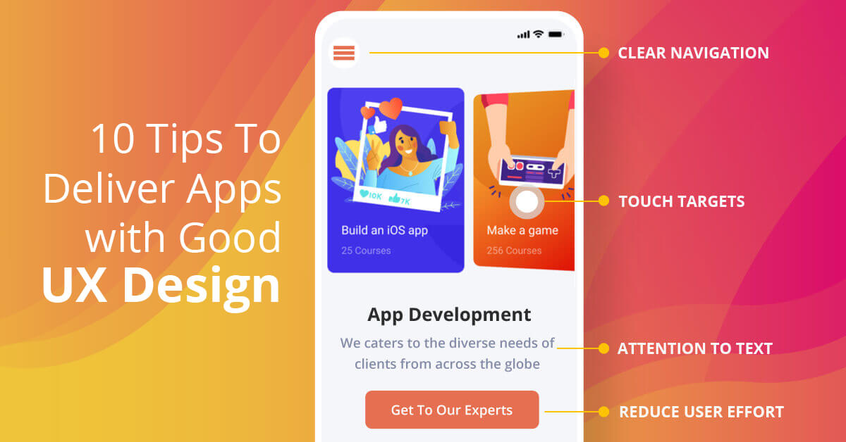 App UX designing tips