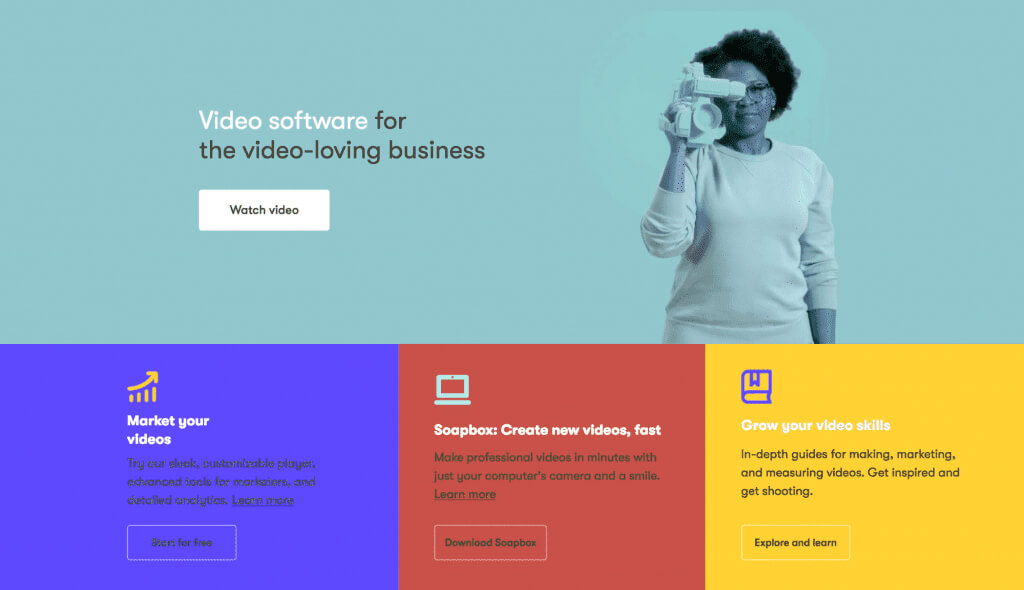 use color blocks in web design