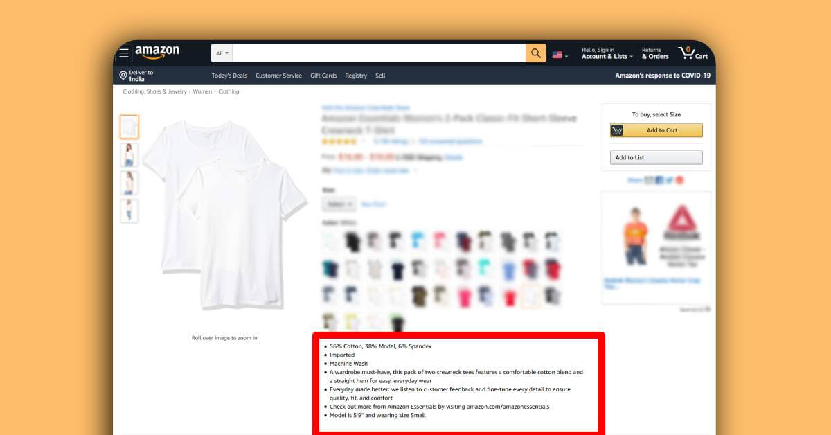 Amazon product description writing services