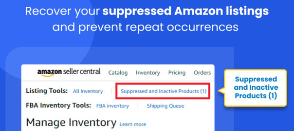 suppressed Amazon listings