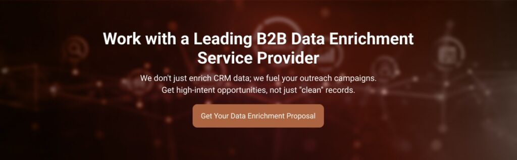 Work with a Leading B2B Data Enrichment Service Provider