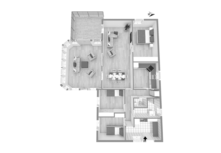 Floor Plans Conversion 
                  After
