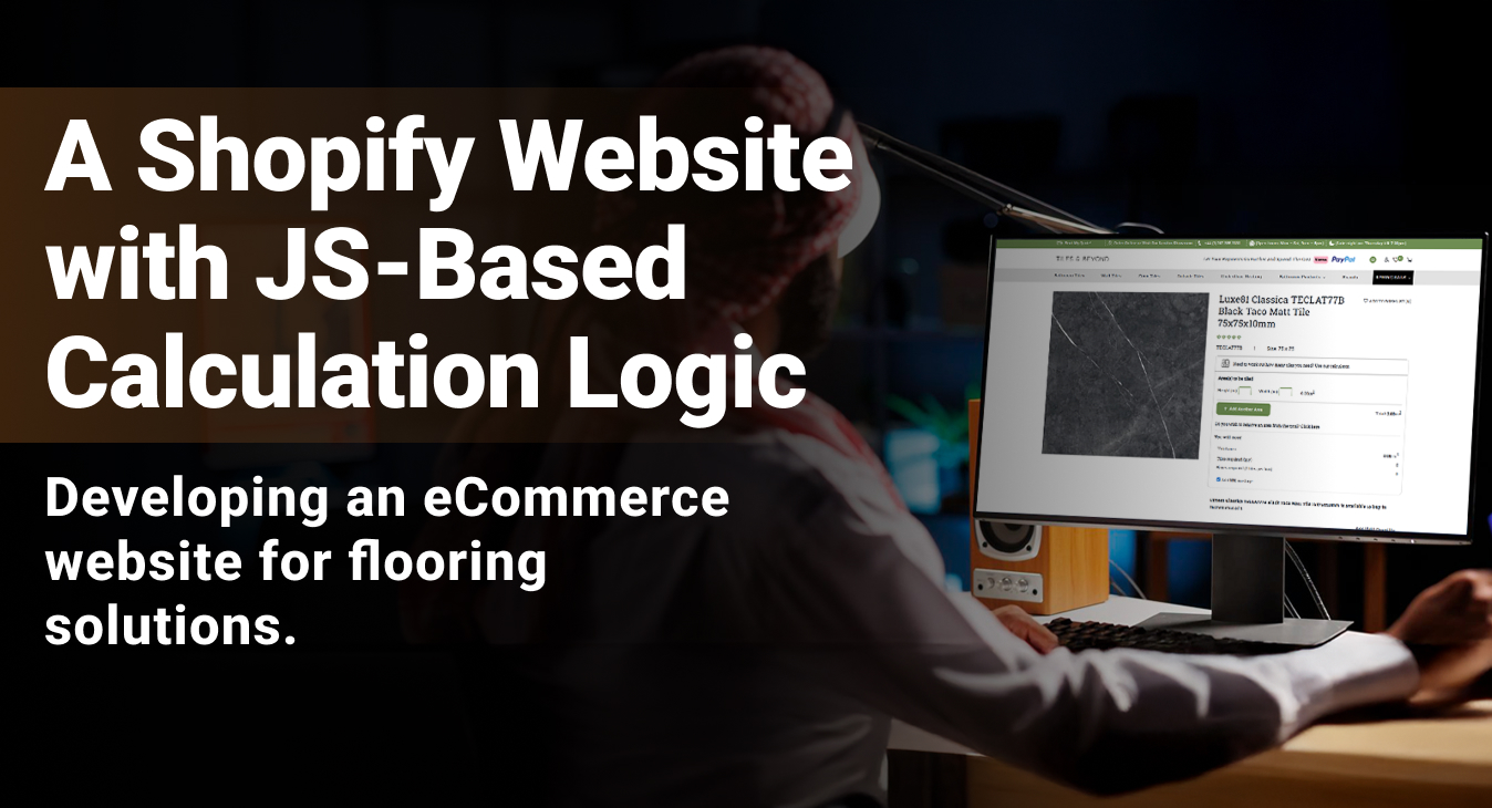 A Shopify Website with JS-Based Calculation Logic