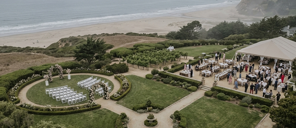 Aerial Image Editing for Weddings and Events Before