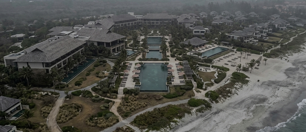 Aerial Photo Editing for Hospitality Before