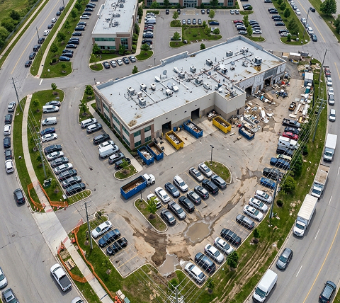 Aerial Photo Object Removal Before