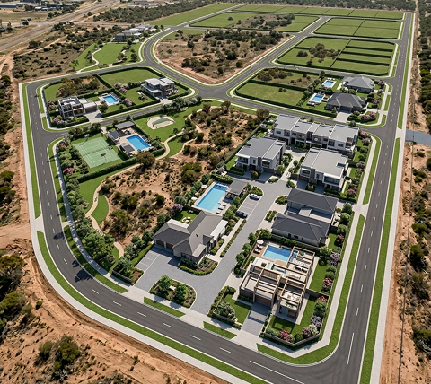 Aerial Virtual Staging After