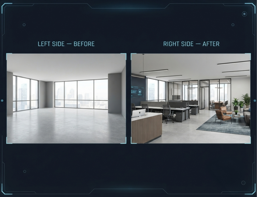 Virtual Staging for Offices and Commercial Buildings