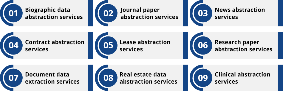outsource data abstraction services