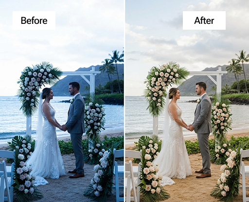 Destination Wedding Photo Editing
