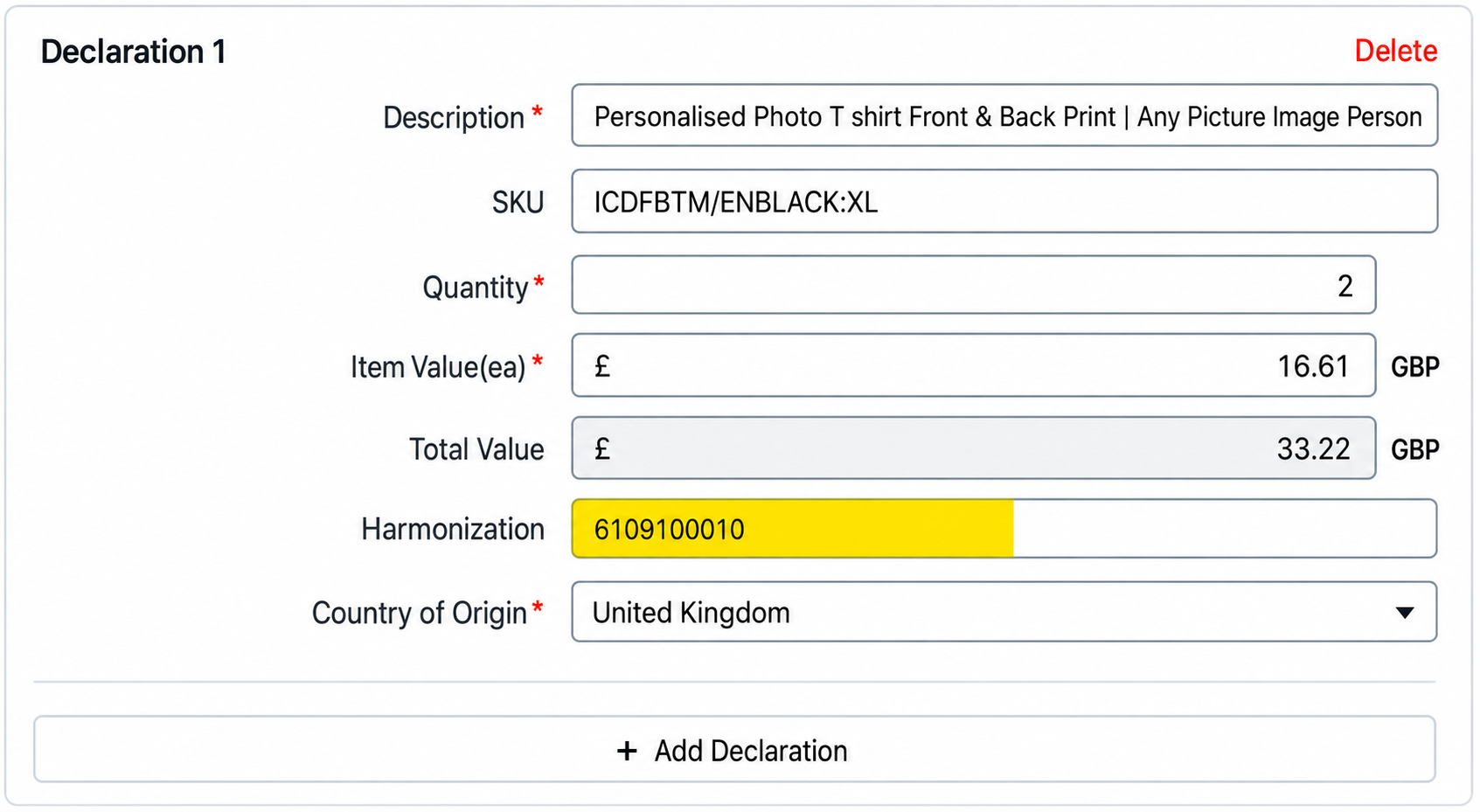 Order Processing Shipping Management