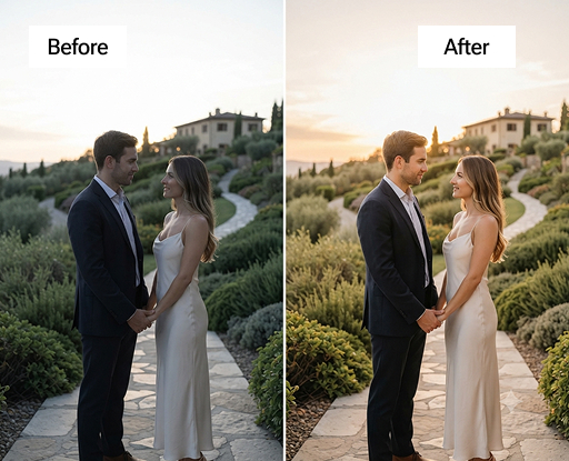 Pre-Wedding Photo Editing