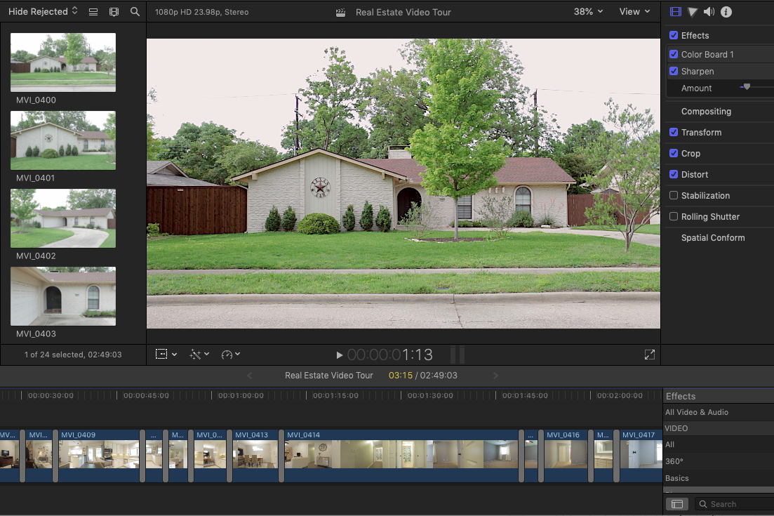 Exterior Video Editing