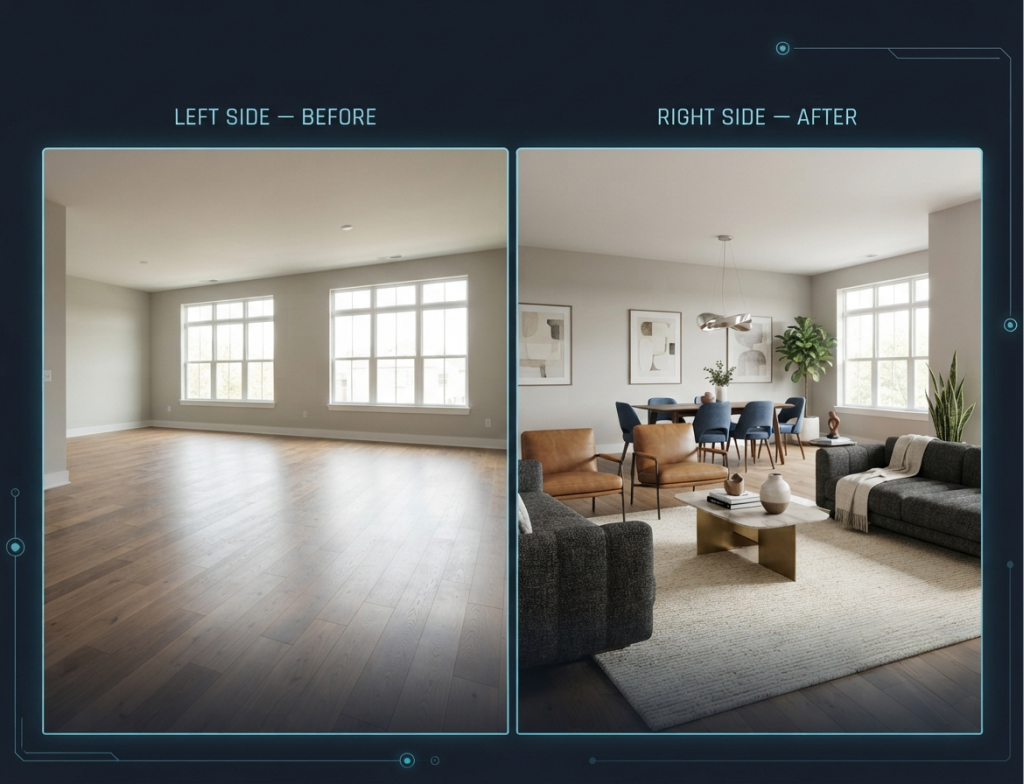 Virtual Staging for Vacant Homes